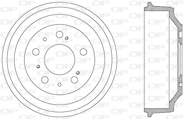 OPEN PARTS Тормозной барабан BAD9024.10